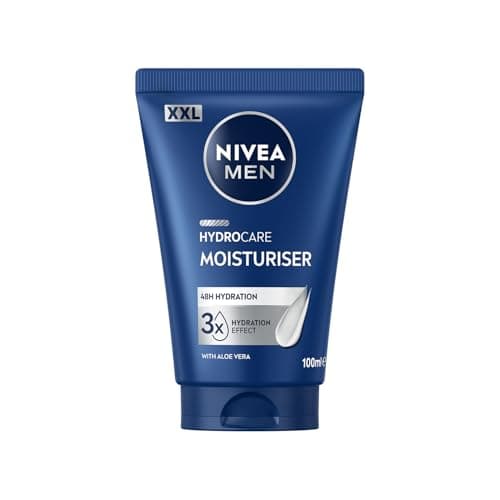 NIVEA MEN - Daily Face Moisturizing Cream - Immediate Hydration & 48H - Hydrocare - XXL Size - Aloe Vera & Pro-Vitamin B5-3 Moisturizing Effects - Non Greasy, Non Sticky - 100 ml - Image 3