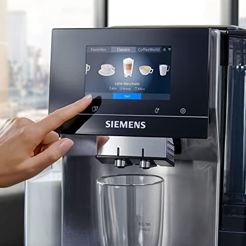 Siemens Electroménager machine à café automatique connectée EQ. 700, Display iSelect, coffeeWorld, bac à lait intégré, Home Connect, noir/inox, TQ707R03 intégral - Image 5