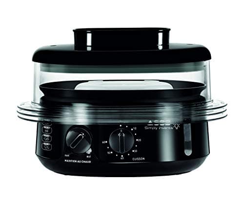 Seb Simply Invents VC110800 3 Bowl Steamer - Adjustable Capacity - Keep Warm - Black - Image 4