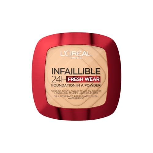 L'Oréal Paris - Long-lasting Powder Foundation - Waterproof - Infallible 24H Fresh Wear - Shade : Golden Beige (140) - 9 g - Image 2