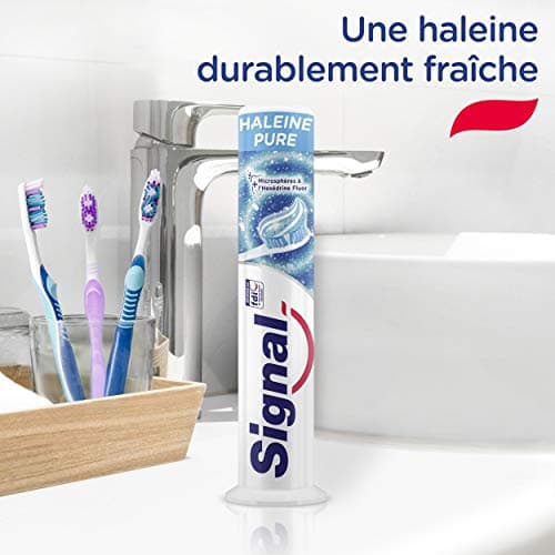SIGNAL - Pure breath toothpaste measuring device - 12 hours of fresh breath - Purified mouth - 95% ingredients of natural origin - 100 ml - Image 7