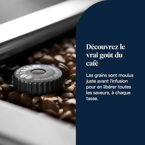 De’Longhi PrimaDonna Soul - Perfetto Machine à Café Automatique avec LatteCrema Mousseur à Lait Automatique, 18 Boissons en une Seule Touche, Écran Full-Touch, Argent et Noir (ECAM612.55.SB) - Image 4