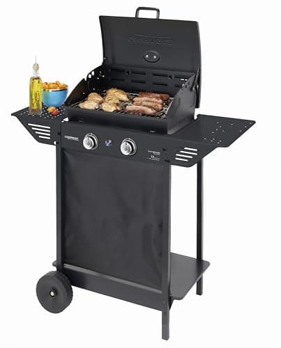 Campingaz Xpert 200 LXD Gas Barbecue with 2 Aluminised Gas Burners | Lid with Thermometer | Power 7.1 kW | Warming Grill | 2 Folding Side Tables - Image 3