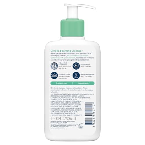 CeraVe Moisturizing Nettoyant Mousse, 236 ml - Image 3