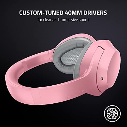 Razer Opus X - Wireless Low Latency Headphones with Active Noise Cancelling ANC (40mm Speakers, Built-in Microphone, Up to 40 Hours of Battery) Pink Quartz - Image 6