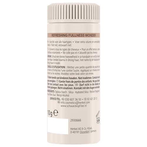 Taft - Schwarzkopf - Hair Styling Powder - 2-in-1 - Volume - Long Lasting - Mattifying Effect - Messy Effect - Does not stick - 99% ingredients of natural origin - Container of 10 g - Image 6