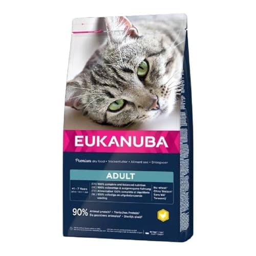 EUKANUBA - Croquettes Premium pour Chat Adulte - Alimentation 100% Complète et Equilibrée - Riche en Riz – Au Poulet Frais – Sans OGM, Sans Blé - Sac refermable – 10kg - Image 4