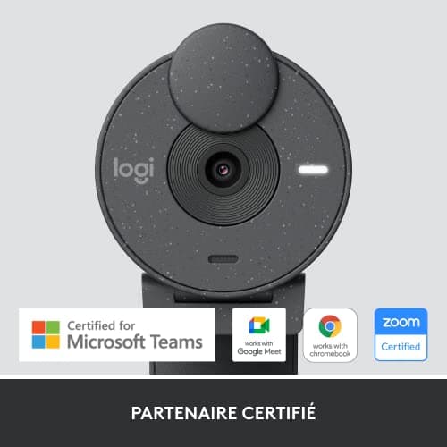 Logitech Brio 305, Full HD 1080P Webcam with Privacy Cache, Mono Noise Cancelling Microphones, USB-C, Automatic Light, Compatible with Zoom, Microsoft Teams, Google Meet - Graphite - Image 3