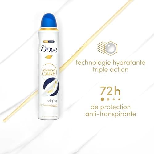 DOVE - Women's Original Advanced Care Deodorant - Antiperspirant Spray - takes care of the underarms daily - 72h protection (6x200ml)​ - Image 7