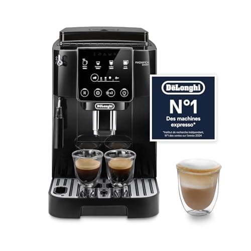 De’Longhi Magnifica Start - Perfetto Machine à Café Automatique avec Mousseur à Lait Manuel, 4 Boissons en une Seule Touche pour Espresso et Cappuccino, Commandes Soft Touch, Noir (ECAM222.20.B) - Image 2