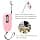 Cosiki Dirige de Chien Rétractable, Flexi Dog Dips avec visibilité Nocturne Tapis Réfléchissant Mini Automatique Télescopic Nylon Laish Extensible Chien de pour Animaux de Compagnie Extérieur (Pink) - Image 6