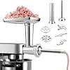 Gdrtwwh Meat grinder accessory Suitable for Kenwood Chef (KVC, KVL, KCC) and kMix (KMX), with 2 sausage filling tubes and 4 grinding plates - Image 5