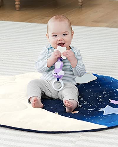 Skip Hop Baby Play and Play Mat - Heavenly Baby Mat from Birth - Toys, Plush, Hanging Animals & Removable Mirror - Play and Learning Mat - Music, Sounds, Texture & Exploration - Image 5