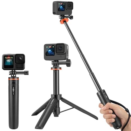 Perche à Selfie Télescopique 51cm avec Mini Trépied pour GoPro Hero 13/12/11/10/9/Max, DJI Osmo Action 5 Pro/4, Insta360 Ace Pro, AKASO EK7000/V50X et Autres caméra d'action - Image 2