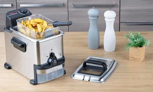 Tefal Oleoclean, Compact Semi-Professional Deep Fryer, 2 L Oil Capacity, Control Port, Oil Filtration, Easy Cleaning, Adjustable Thermostat, FR701616 - Image 4