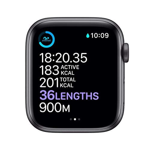 Apple Watch Series 6 (GPS, 44MM) Space Grey Aluminium Case with Black Sport Strap (Refurbished) - Image 4