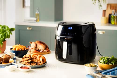 Russell Hobbs Air fryer XXL 8l [7-in-1 Multicooker, 10 Programmes] Oil-free Deep Fryer with Rapid Air (Cooked Grill, Roast & More, Touch, Temperature Control, Dishwasher) Airfryer 27170-56 - Image 4