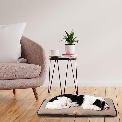 Ferplast Lit pour Chien Coussin pour Petits Chiens Tissu Double Face Anti-rayures et Imperméable, Matelas Chaud en Micropolaire pour Chien Lavable en Machine à 30° 57 x 38 x 3,5 cm.Noir - Image 5
