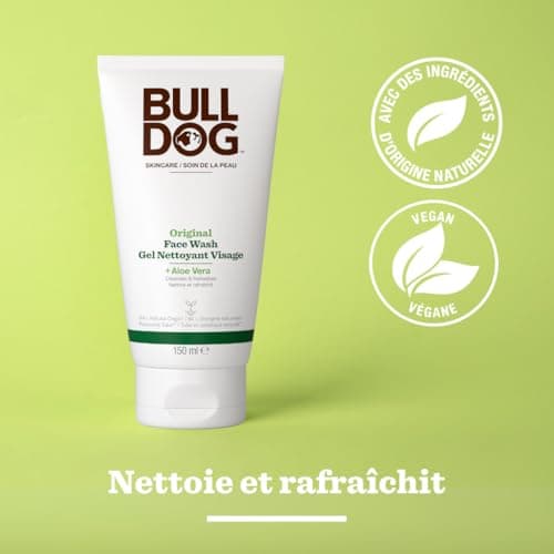 Bulldog Skincare Original Nettoyant visage pour hommes, Soin et nettoyant visage, nettoie et aide à éliminer l’excès de sébum, 150 ml - Image 4
