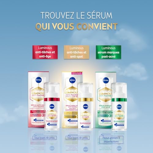 NIVEA Luminous 630 - Serum Visage Post-Acné - Réduit L'Apparence Des Marques - Effet Matifiant 12H - Teint Unifié - Thiamidol Breveté & Acide Hyaluronique - Peaux Grasses À Imperfections - 30 ml - Image 7