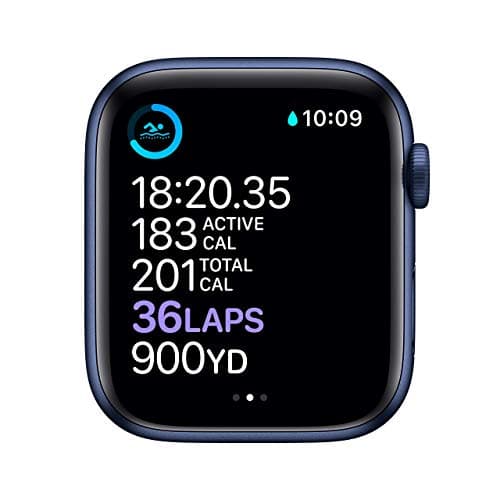 Apple Watch Series 6 (GPS + Cellular, 44MM) Blue Aluminium Case with Navy Blue Sport Strap (Refurbished) - Image 4
