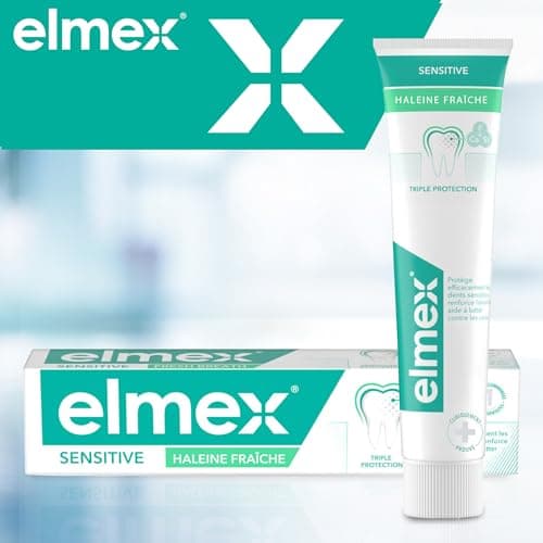 ELMEX - Elmex Sensitive Toothpaste Fresh Breath 0% Dyes - Sensitive Teeth, Painful Gums, Enamel Protection - 2 x 75 ml - Image 4