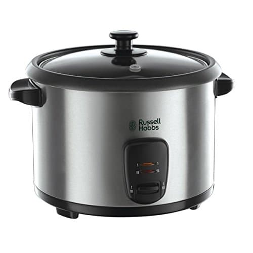 Russell Hobbs Rice Cooker [Large Capacity] Stainless Steel (1.8L, 10 Servings, Rice Spoon & Pod Incl., Auto Stop & Keep Warm, Also Ideal for Vegetables/Fish Etc., Non-Stick Bowl) 19750-56 - Image 2