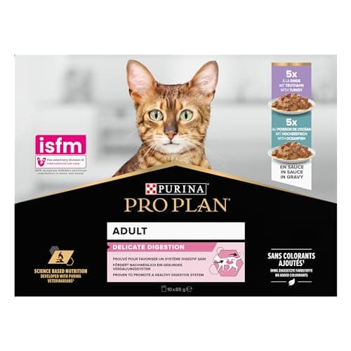 Pro Plan Adult Delicate Digestion Turkey Fish Sauce 10x85g - Image 6