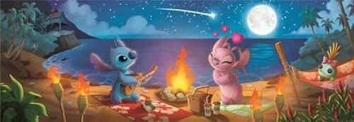 Clementoni - Puzzle for Adults 1000 Pieces, Panorama Disney Stitch Compact Box, Made in Italy, 37061 - Image 4