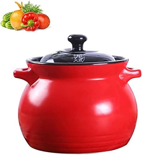 Cocottes Pot en Argile pour la Cuisson des ustensiles de Cuisine en céramique - Résistance aux températures élevées,cuisinière à Induction à Usage général,idéal pour la Cuisine - Image 1