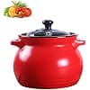 Cocottes Pot en Argile pour la Cuisson des ustensiles de Cuisine en céramique - Résistance aux températures élevées,cuisinière à Induction à Usage général,idéal pour la Cuisine - Image 2