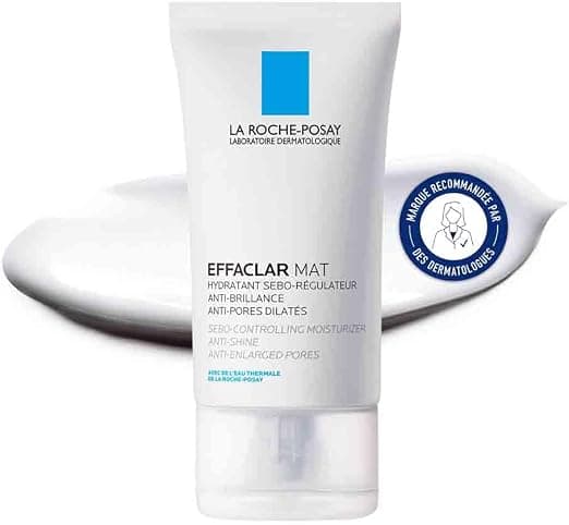 La Roche-Posay - Effaclar Mat+ Care - Mattifying Moisturizing Face Cream - Anti-shine and Enlarged Pores - Salicylic Acid and Sebulysis - Facial Care for Oily to Combination & Sensitive Skin - Image 1