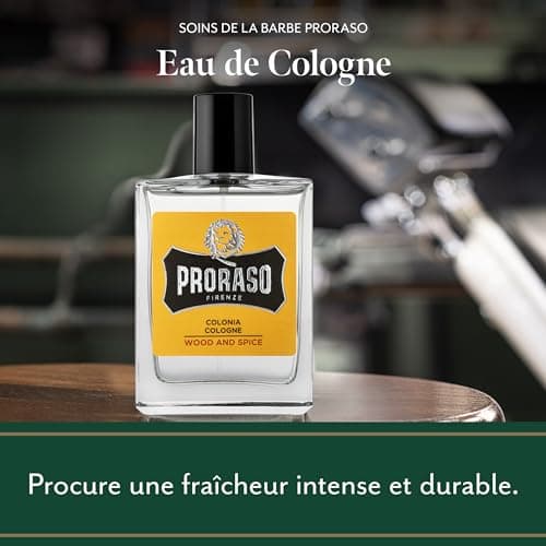 Proraso | Eau de Cologne Wood & Spice (flacon vaporisateur de 100 ml) – Parfum pour homme à la senteur boisée et épicée – Fabriqué en Italie - Image 5