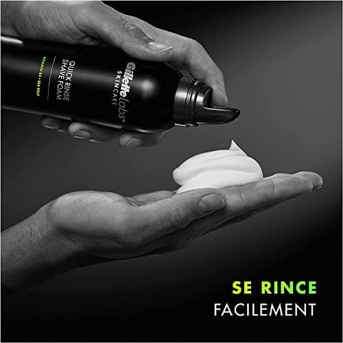 GilletteLabs Mousse À Raser Pour un Rinçage Rapide, Par Gillette, Pour Homme, 240ml - Image 5