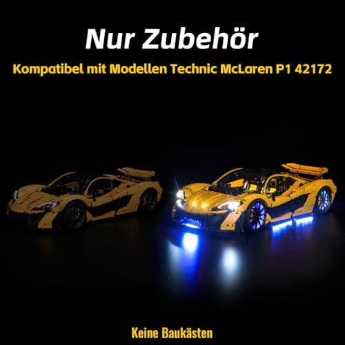 BrickBling LED Light Kit Compatible with Lego Technic McLaren P1 Creative Toy - Image 3