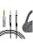 Geekria QuickFit Audio Cable with Adapter 4.4mm Compatible with Sony WH-1000XM5 1000XM4 XB910N XB900N CH710N MDR-XB950BT Headset, 2.5mm Balanced to 3.5mm Ordon Stereo Replacement (1.2m) - Image 2