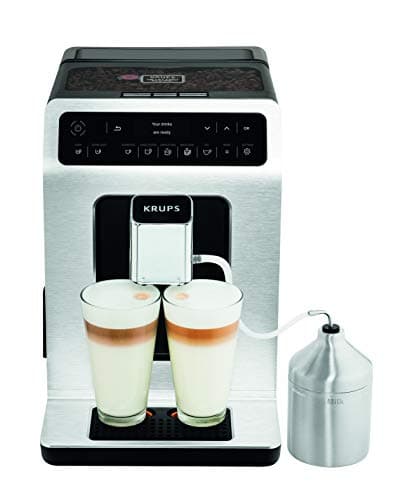 Krups Evidence Coffee Bean Machine, 2 simultaneous cups, OLED screen, 15 pre-recorded drinks, Extra shot for more intensity, Automatic cleaning, Made in France EA891D10 - Image 3