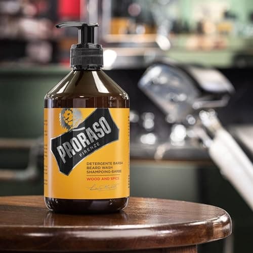 Proraso Beard Shampoo Wood & Spice, 500 ml, Scented Beard Shampoo that softens, cares and gently removes impurities, Made in Italy - Image 7