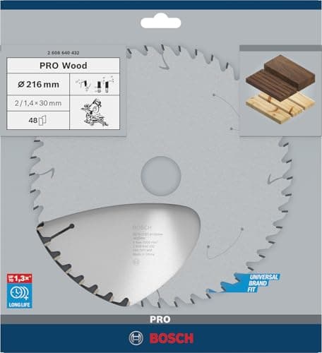 Bosch 1x PRO Wood circular saw blade for corded miter saws (for softwood, hardwood, Ø mm, Professional accessory mitre saw) - Image 3