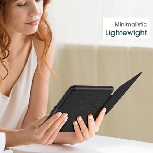 FINTIE Étui pour 7" Kindle Paperwhite (12e Génération, 2024) et Kindle Colorsoft (1re Génération, 2025/2024), Coque Fine et Léger, Housse Réveil/Veille Automatique, Noir - Image 6