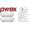 Pyrex Basics 3 Quart Oblong Glass Baking Dish, Clear 9 x 13 inches (Set of 2) Pyrex - Image 4