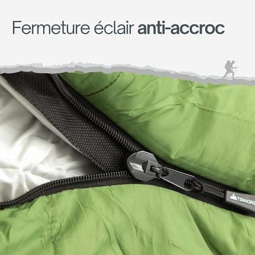 Ultralight Rectangular Sleeping Bag - Anti-Stuck Zipper - Compact Summer Adult Sleeping Bag - Camping Hiking Trekking Bikepacking Travel - Image 8