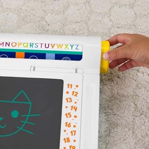 Fisher-Price JDL70 Learning and Drawing Desk Tablet for Writing and Drawing Without Dirty with LCD Screen, Ideal for Travelling Children from 3 Years - Image 4
