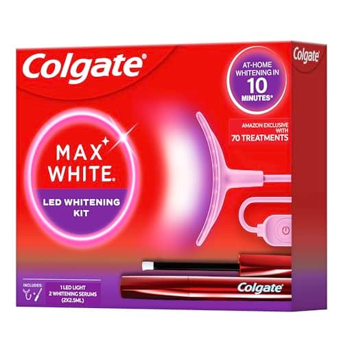 COLGATE - Max White Ultimate LED Whitening Kit | Whitening in 10 Minutes* | Removes up to 20 Years of Stains | Soft LED Whitening Device | Whitening Serum with New Precise Applicator - Image 3