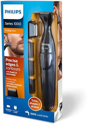 Philips - Tondeuse multi-styles Series 1000 avec 3 sabots de précision, Noir, modèle MG1100/16 - Image 4