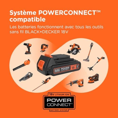 BLACK+DECKER BDCDC18BAFC-QW 18V Compact and Lightweight Cordless Drill with 2 x 1.5Ah Batteries, Fast Charger and 80 Accessories in Storage Case - Image 7