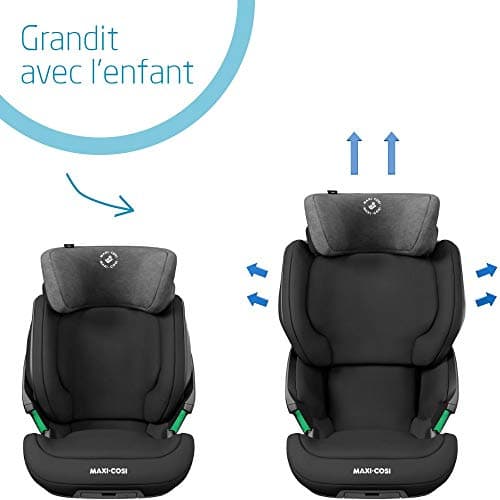 Maxi-Cosi Kore i-Size, Child Car Booster Seat, 3.5 - 12 years, 100 - 150 cm, ISOFIX Car Seat, Adjustable Height/Width, Side Protection System Plus, Quick Buckle, Authentic Black - Image 4