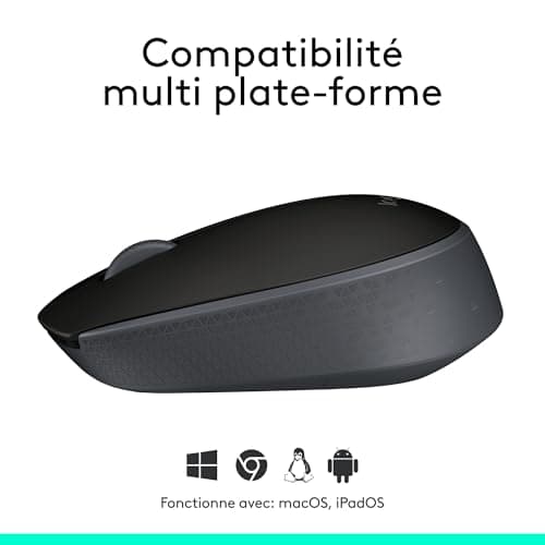 Logitech B170 2.4GHz Wireless Mouse with Nano Receiver, Optical Tracking, Long-Life Battery 12 Months, Ambidextrous, Compatible with PC/Mac/Laptop - Grey - Image 8