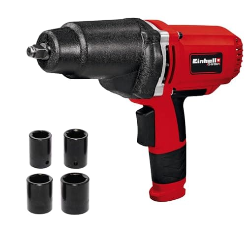 Einhell Impact Screwdriver CC-IW 950/1 (950 W, 2300 rpm, max. torque 450 Nm, rocker switch, soft handle, incl. socket wrenches of the following sizes: 17, 19, 21 and 22 mm). - Image 2