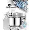 KESSER® K-KM 3000 Universal 3-in-1 Food Processor with Meat Grinder, Kneader | Multifunctional Blender | 1.5L Juice Extractor, Sausage Kit, Pasta and Cookie Moulds, Silver - Image 4